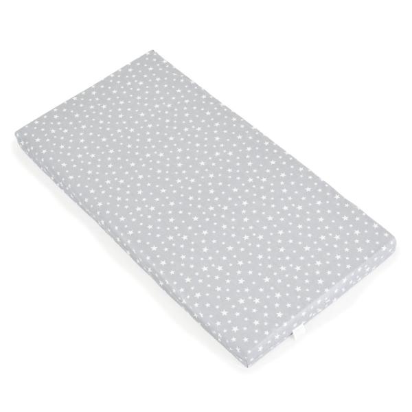 CLASSICO szivacsmatrac 9cm 120x60cm textil huzat SZÜRKE csillagos