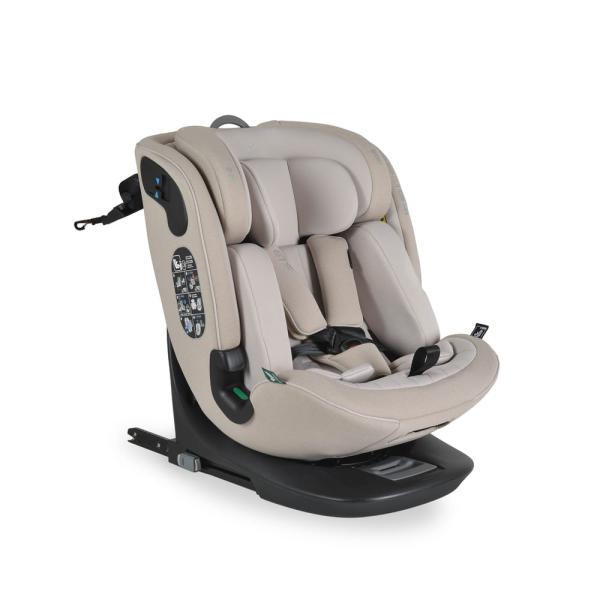 GTS prémium autós ülés 40-150cm SPS, 360fokban forgatható BÉZS