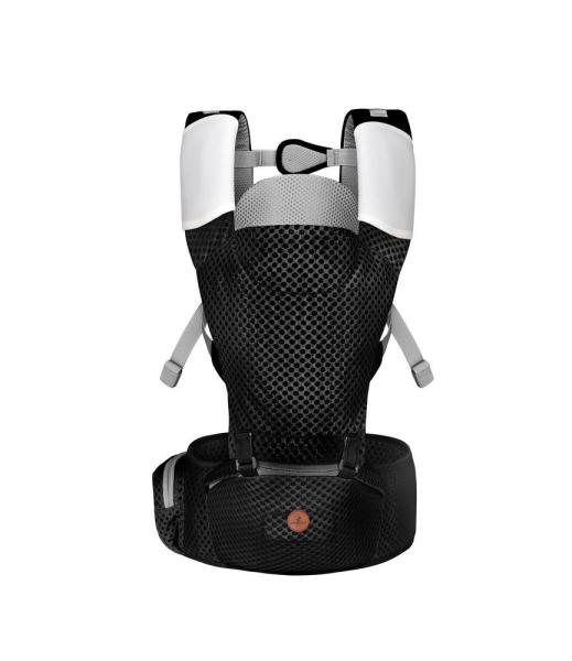 MISTRAL bébi hordozó 3 poziciós, ergonomikus, hálós FEKETE