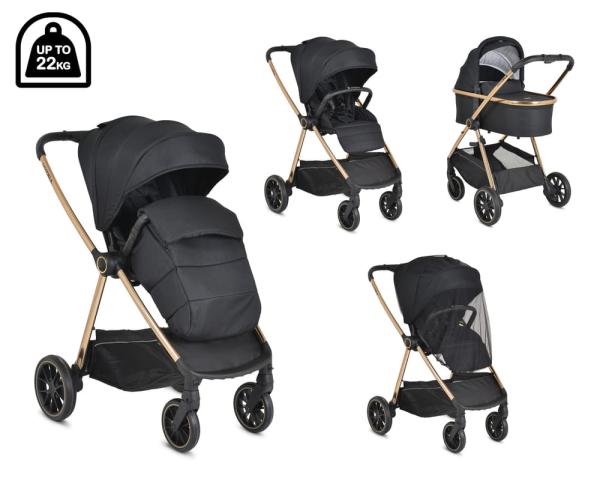 Cangaroo Hydra 2in1 babakocsi, fekete