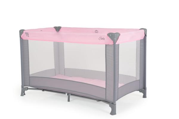 SOLO összecsukható utazóágy 1 szintes PINK