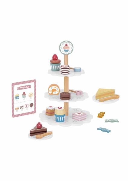 Tooky Toy fajáték desszert stand különböző sütikkel