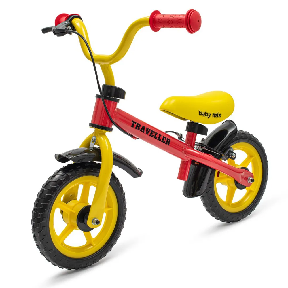 Baby Mix Traveller futóbicikli fékkel, piros